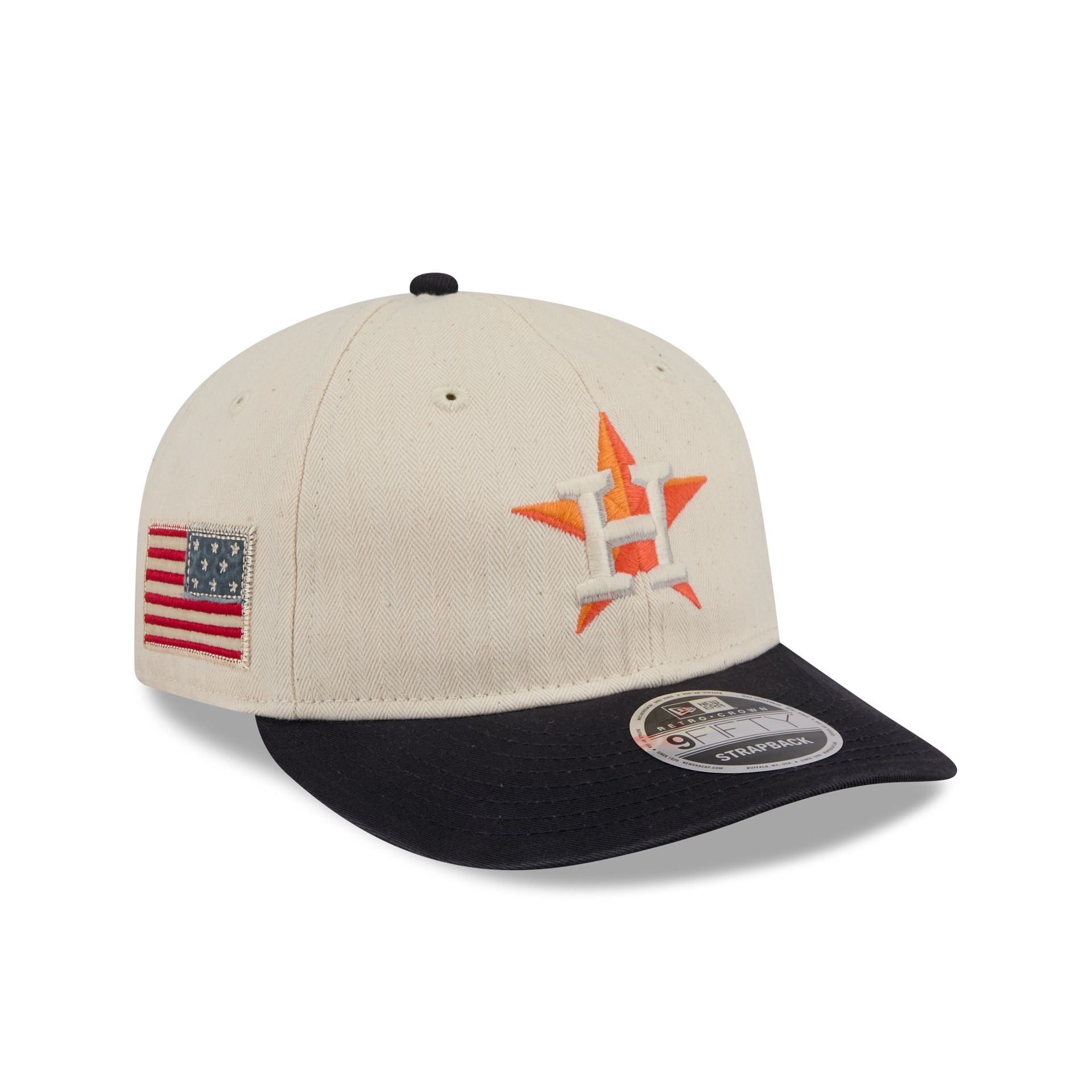 Houston Astros Three Looms Americana Herringbone Retro Crown 9FIFTY Ad