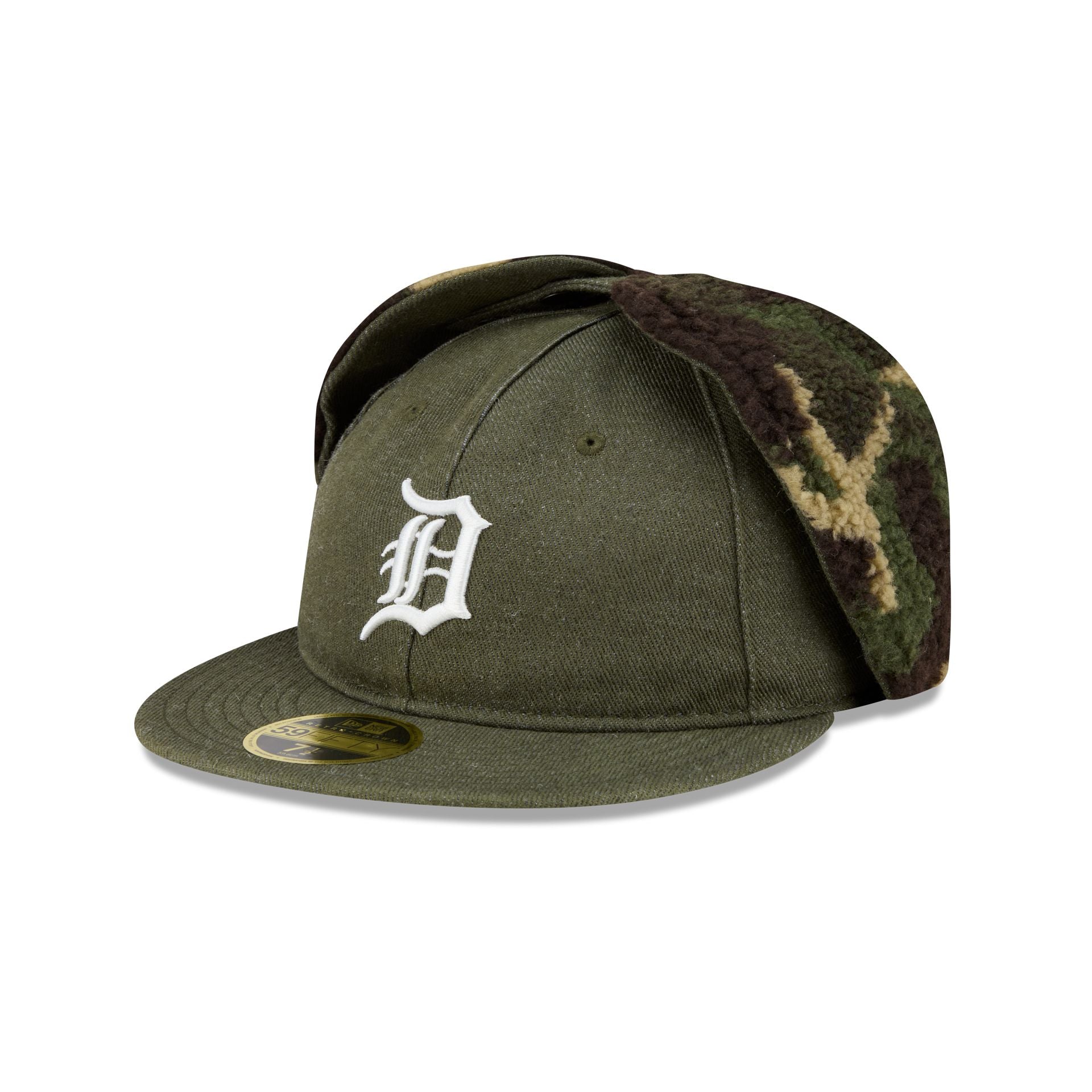 Detroit Tigers Three Looms Cotton Twill Camo Retro Crown Dog Ear 59FIF