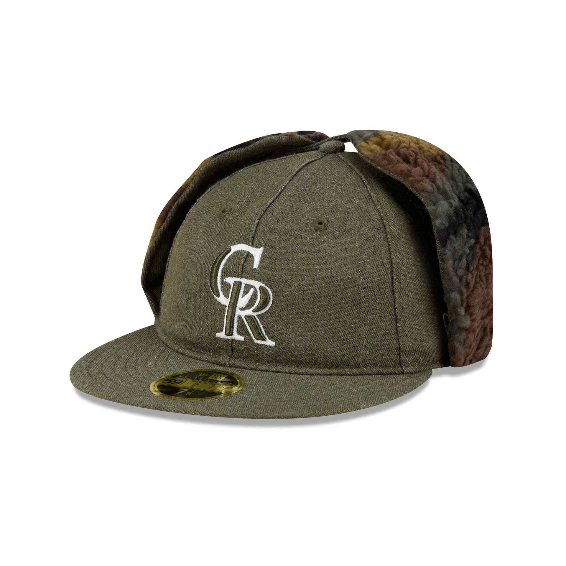 Colorado Rockies Three Looms Cotton Twill Camo Retro Crown Dog Ear 59F