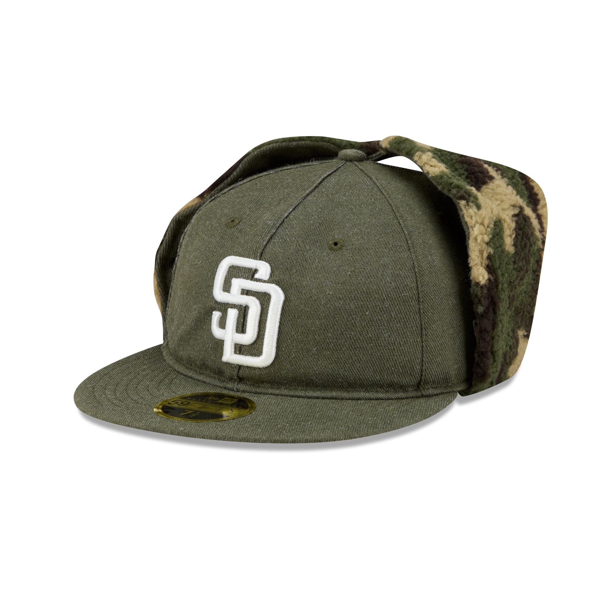 San Diego Padres Three Looms Cotton Twill Camo Retro Crown Dog Ear 59F