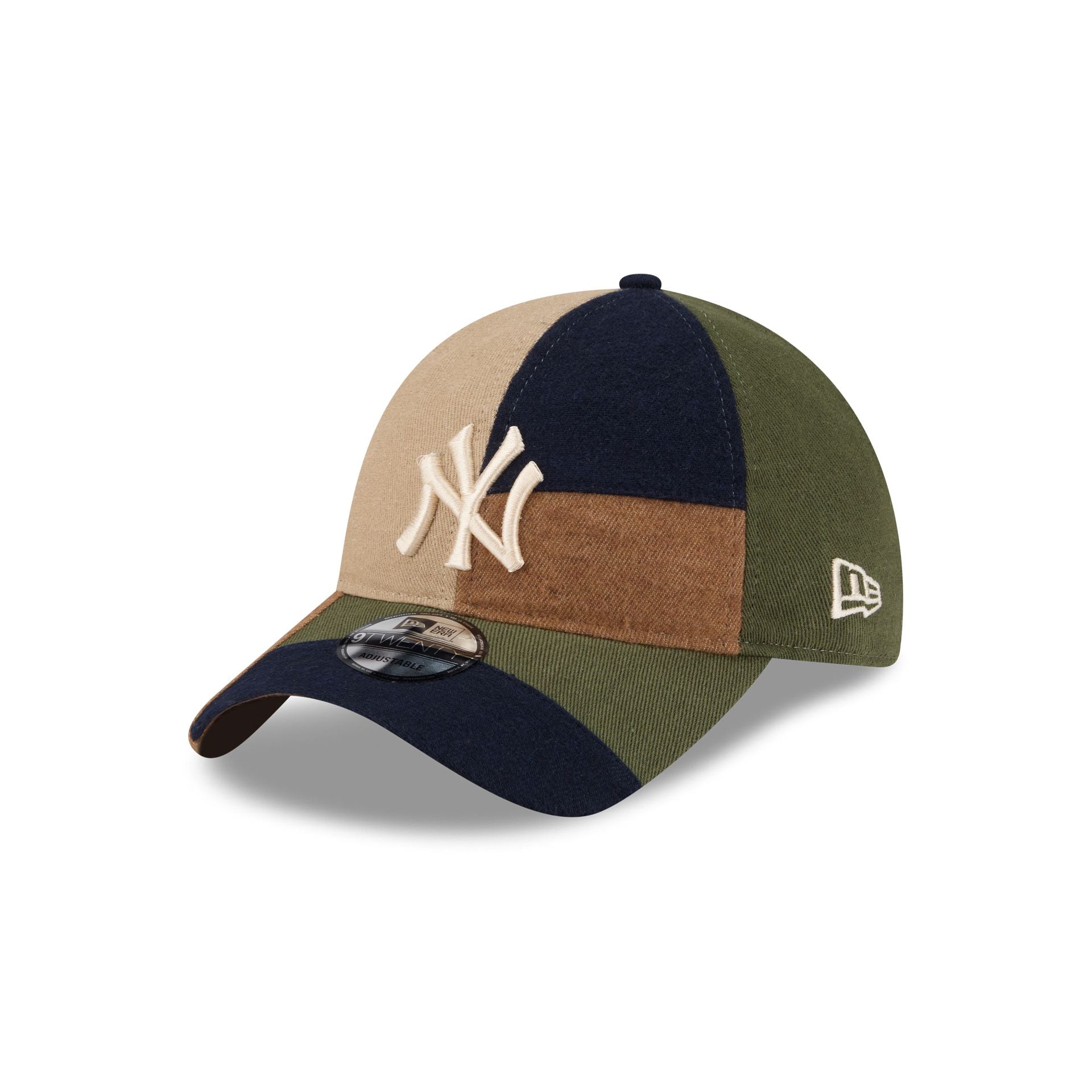 New York Yankees Three Looms Cotton Twill Patchwork 9TWENTY Adjustable