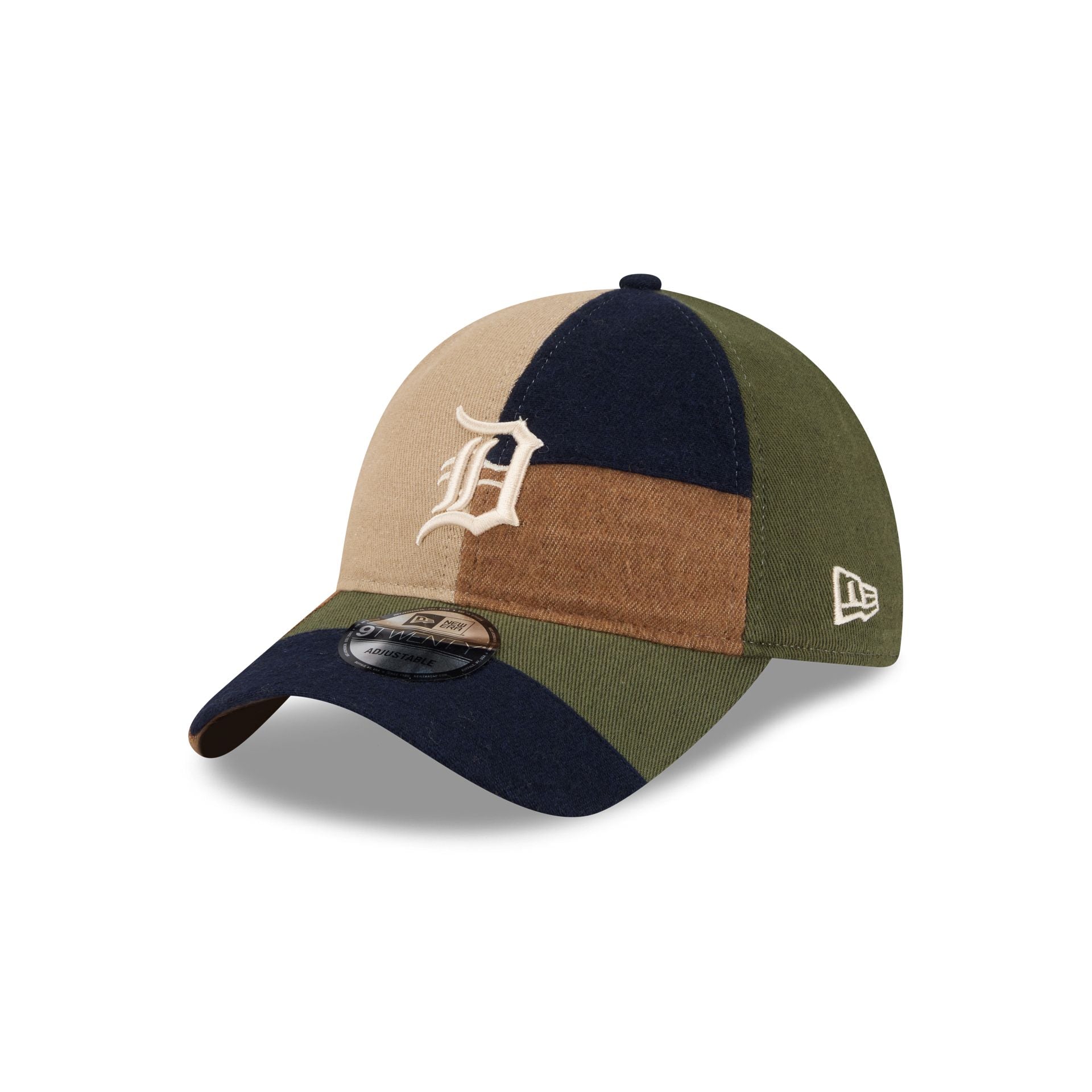 Detroit Tigers Three Looms Cotton Twill Patchwork 9TWENTY Adjustable H
