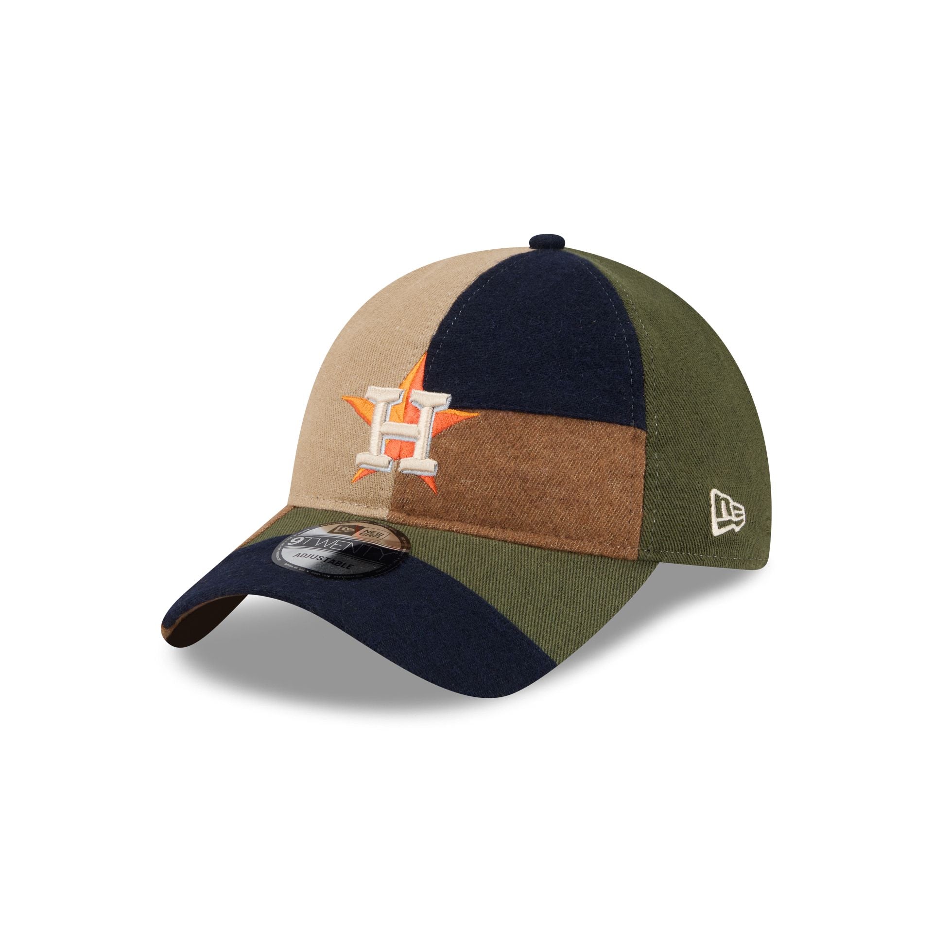 Houston Astros Three Looms Cotton Twill Patchwork 9TWENTY Adjustable H