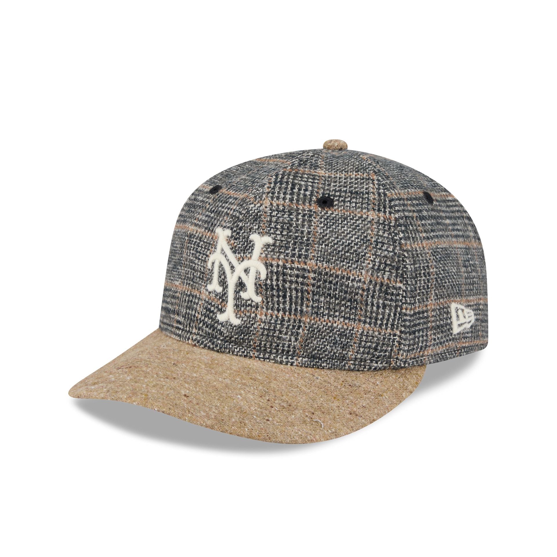 New York Mets Three Looms Vintage Tweed Retro Crown 59FIFTY Fitted Hat