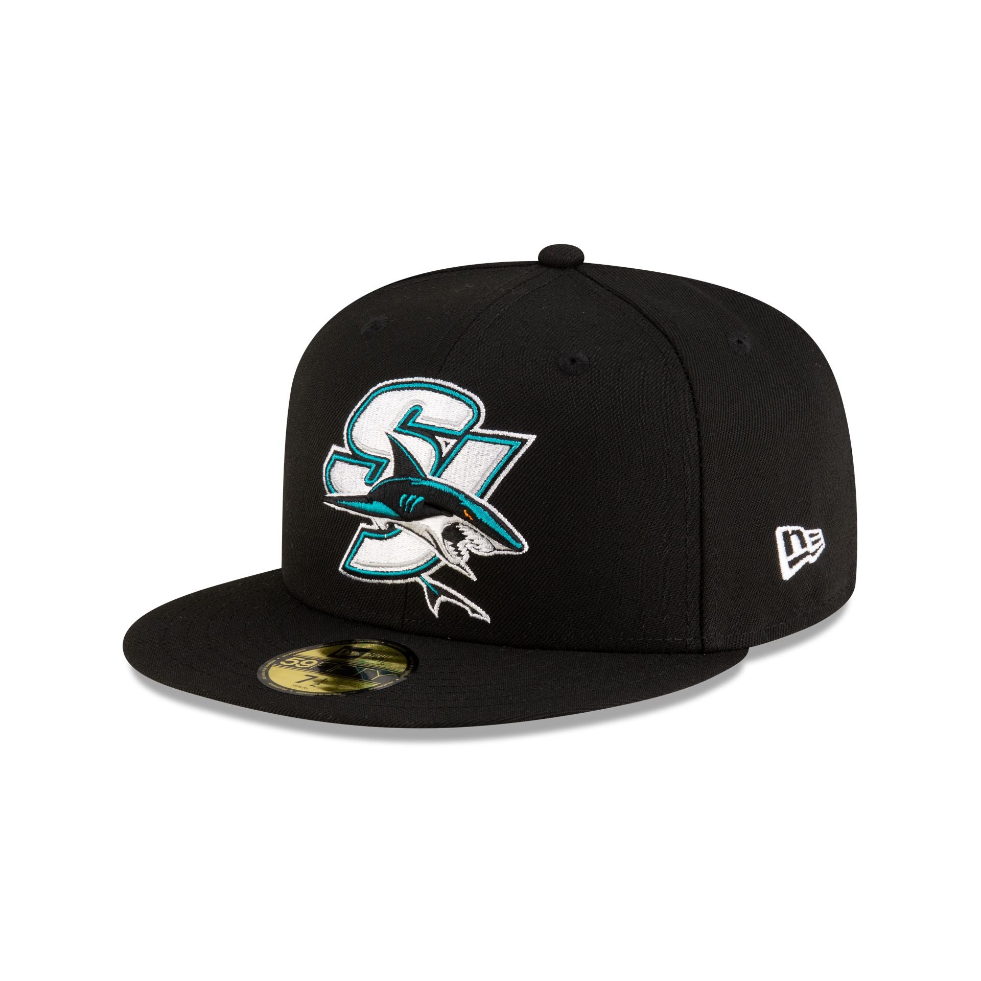 San Jose Sharks Black 59FIFTY Fitted Hat