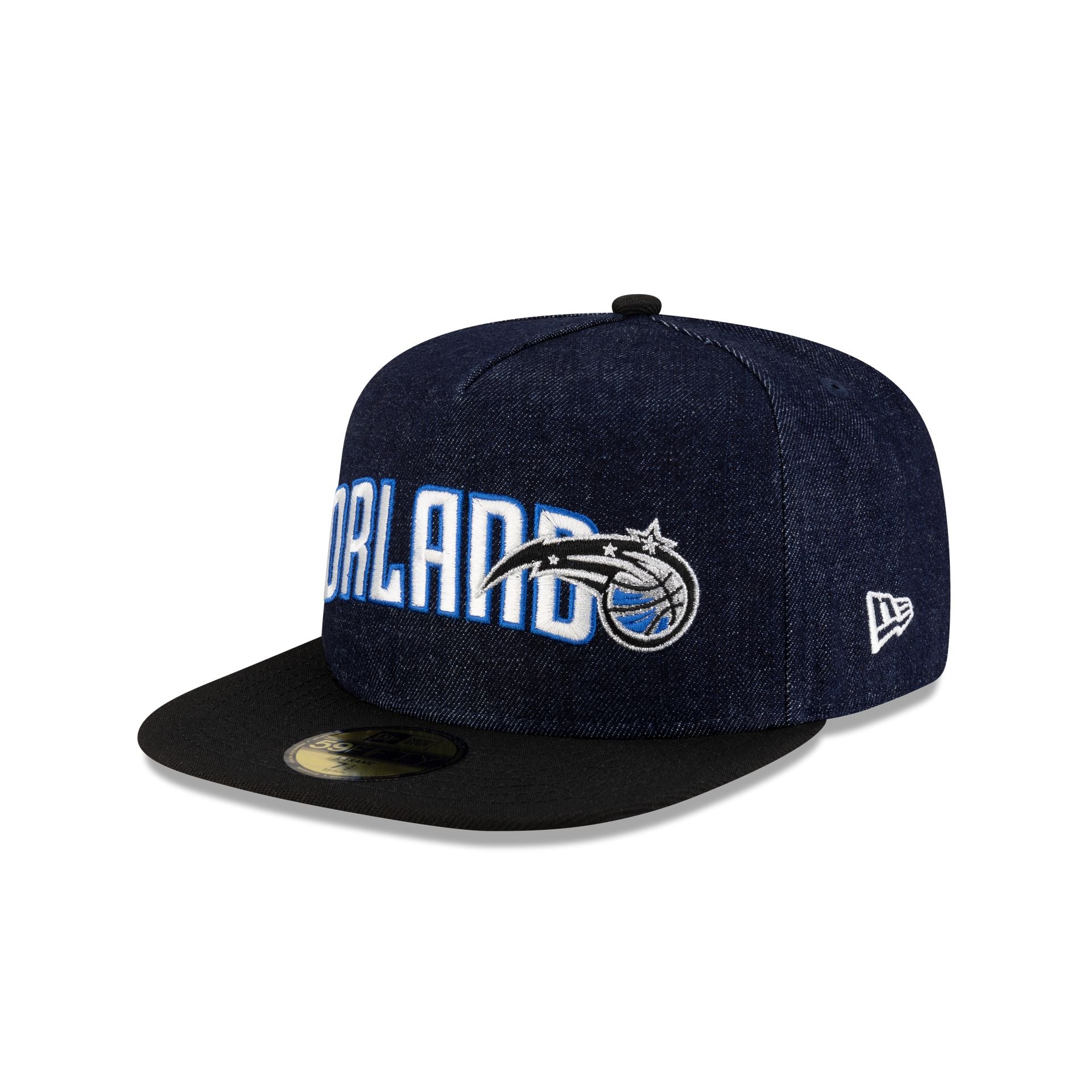 Orlando Magic Navy Denim 59FIFTY A-Frame Fitted Hat
