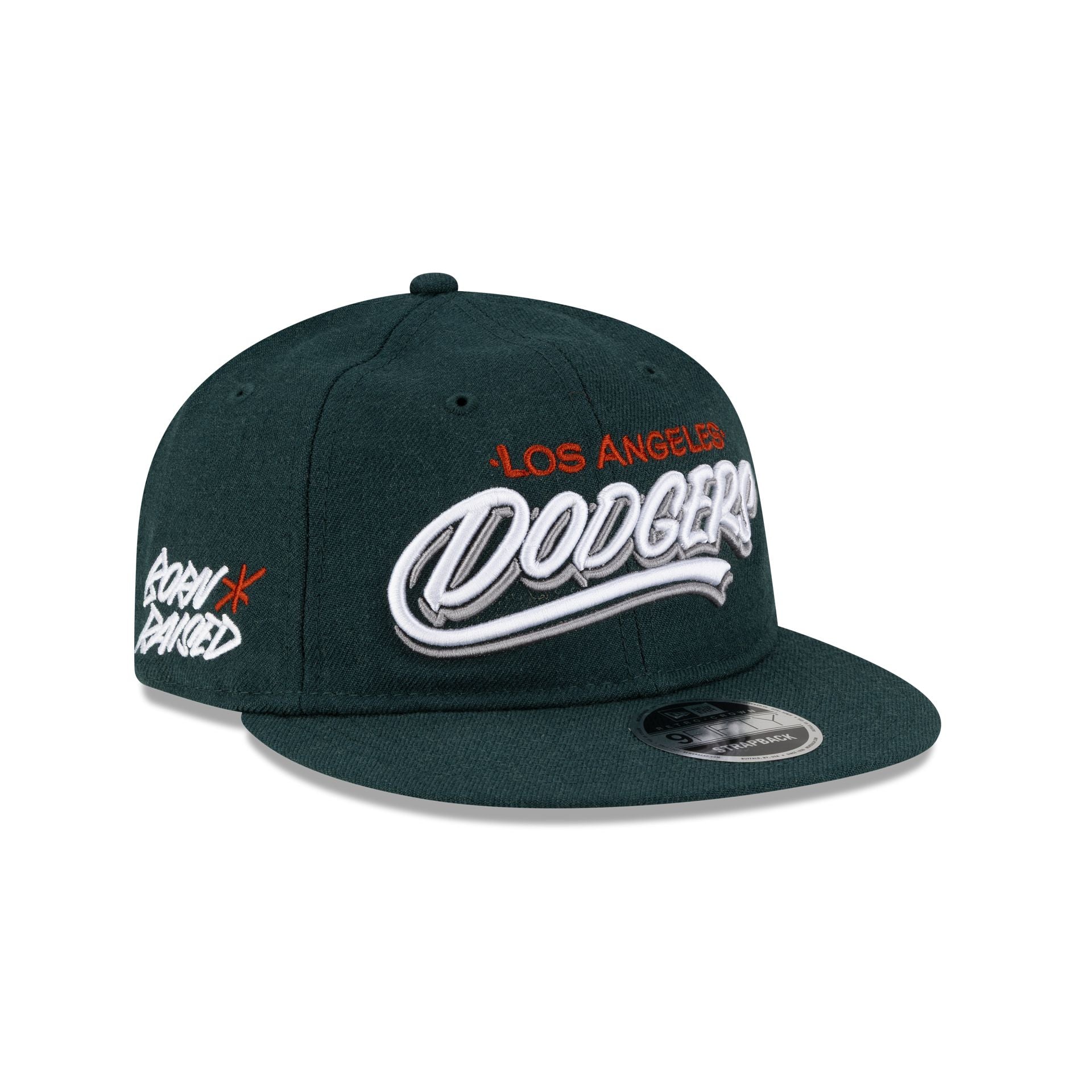 Born x Raised x Los Angeles Dodgers Sign Green Wool Retro Crown 9FIFTY