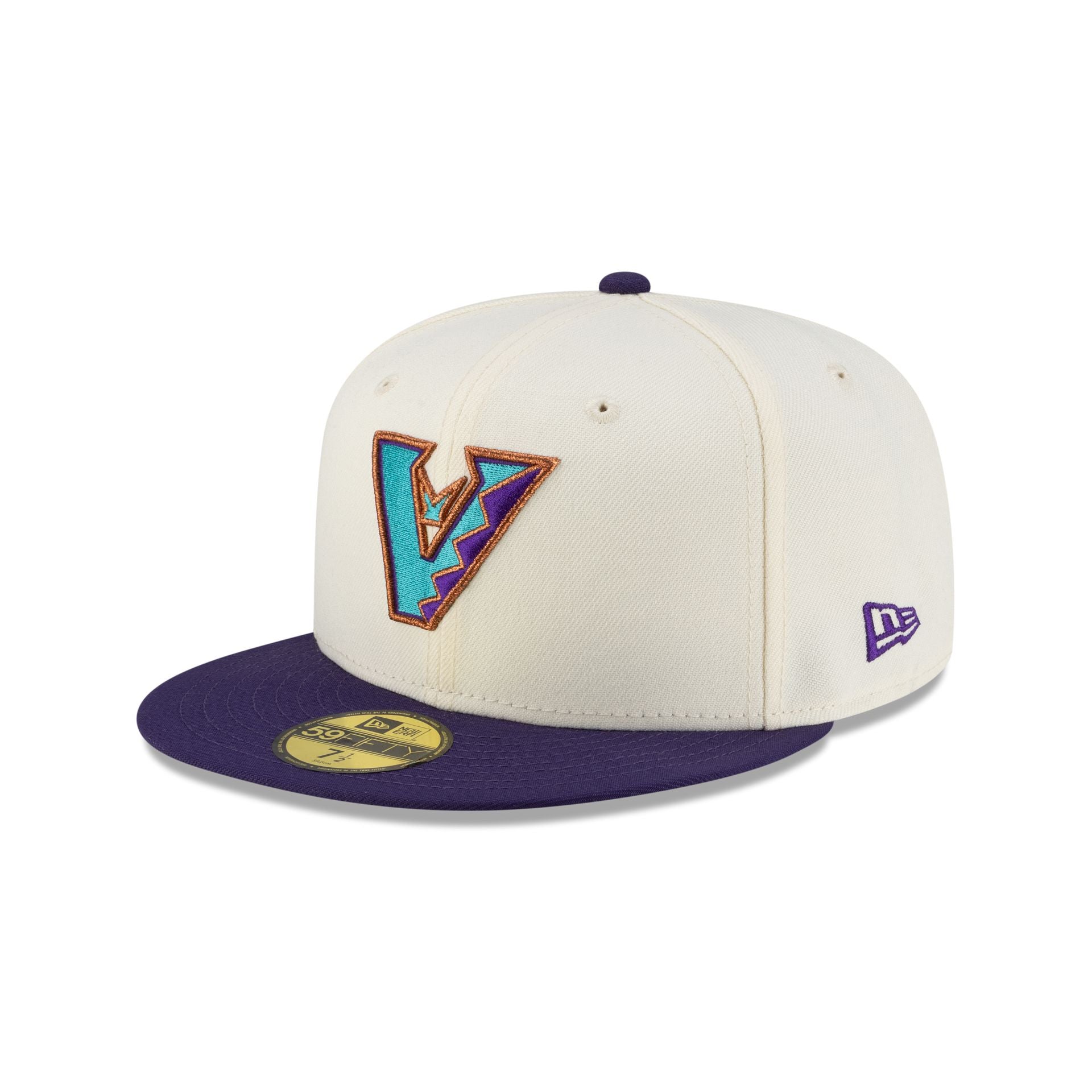 Arizona Diamondbacks Upside Down Logo Chrome 59FIFTY Fitted Hat