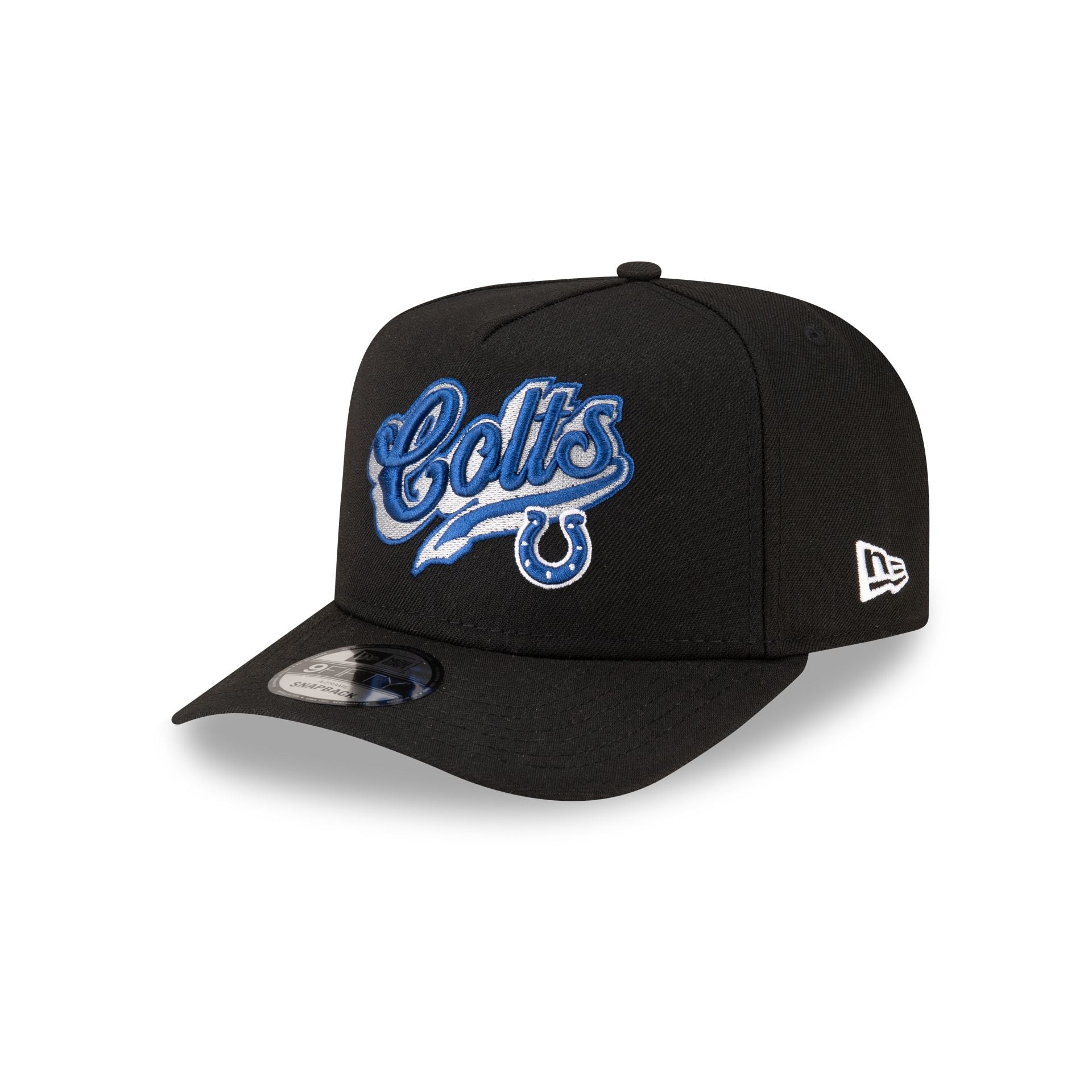 Born x Raised x Indianapolis Colts Script Black 9FIFTY A-Frame Snapbac