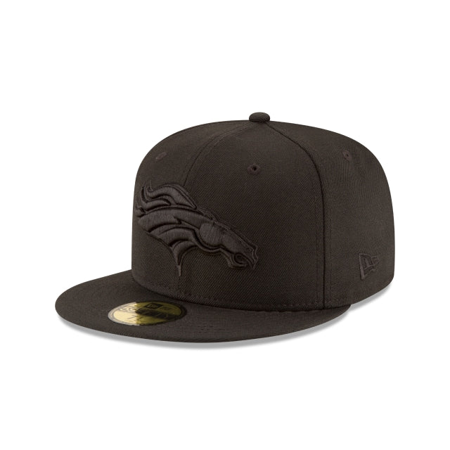 Denver Broncos Black On Black 59FIFTY Fitted Hat