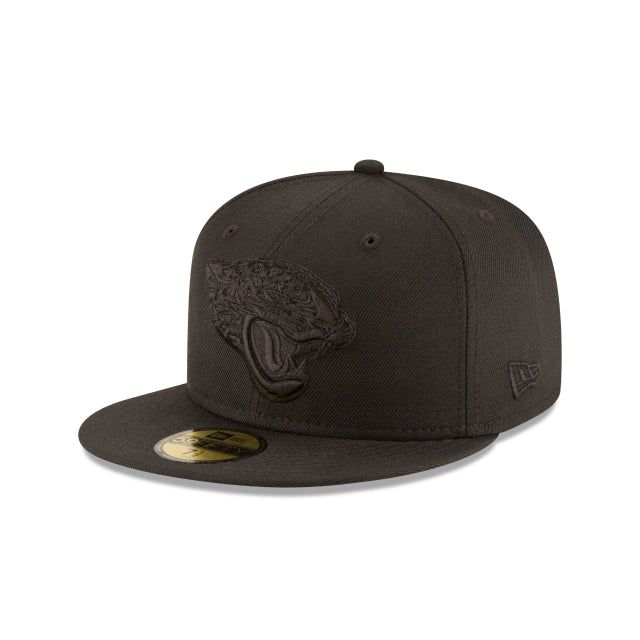 Jacksonville Jaguars Black On Black 59FIFTY Fitted Hat
